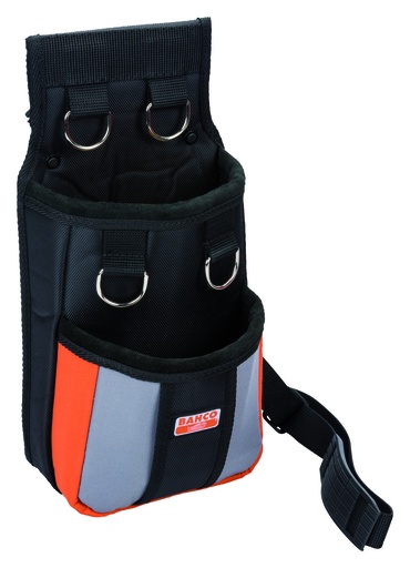 [3875-MHP4] Pouch with 2 large pockets and 4 safety rings