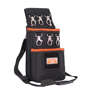 [3875-MHP6] Pouch with 2 large pockets and 6 safety rings