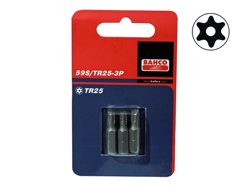 [59S/TR15-3P] x3 bits T15h 25mm 1/4"dr stand