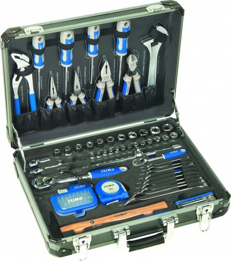 [9024-1TS1] Tools set 90 pcs in aluminium tool case Irimo