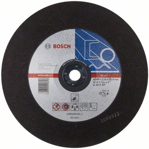 [BO2608600543] Bosch abrazīvais disk 355x25,4x2.8mm, A 36 R BF, Expert Metal