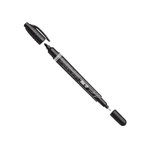 Permanent ink marker Markal DURA-INK Dual Tip, black