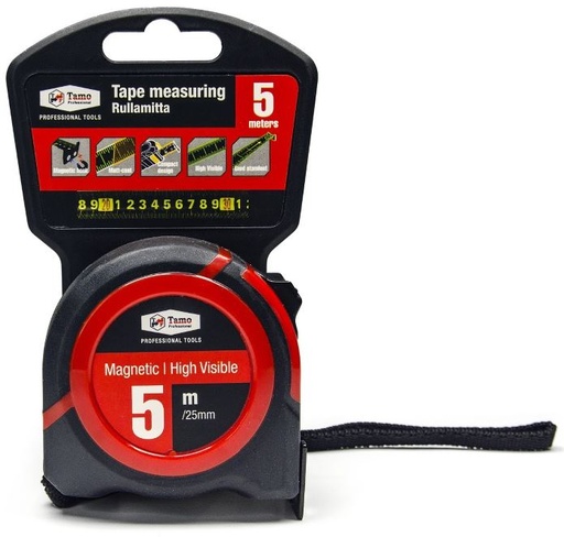 [TAM163002] Magnetic measuring tape Tamoline, 5m x 25mm