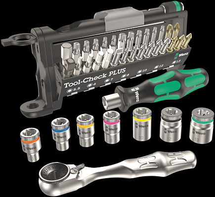 [WE05056490001] Wera Tool-Check PLUS 39 unit set with ratchet and sockets