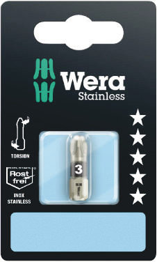 [WE05073615001] Wera 3855/1 Torsion roostevaba otsak PZ 3 x 25mm